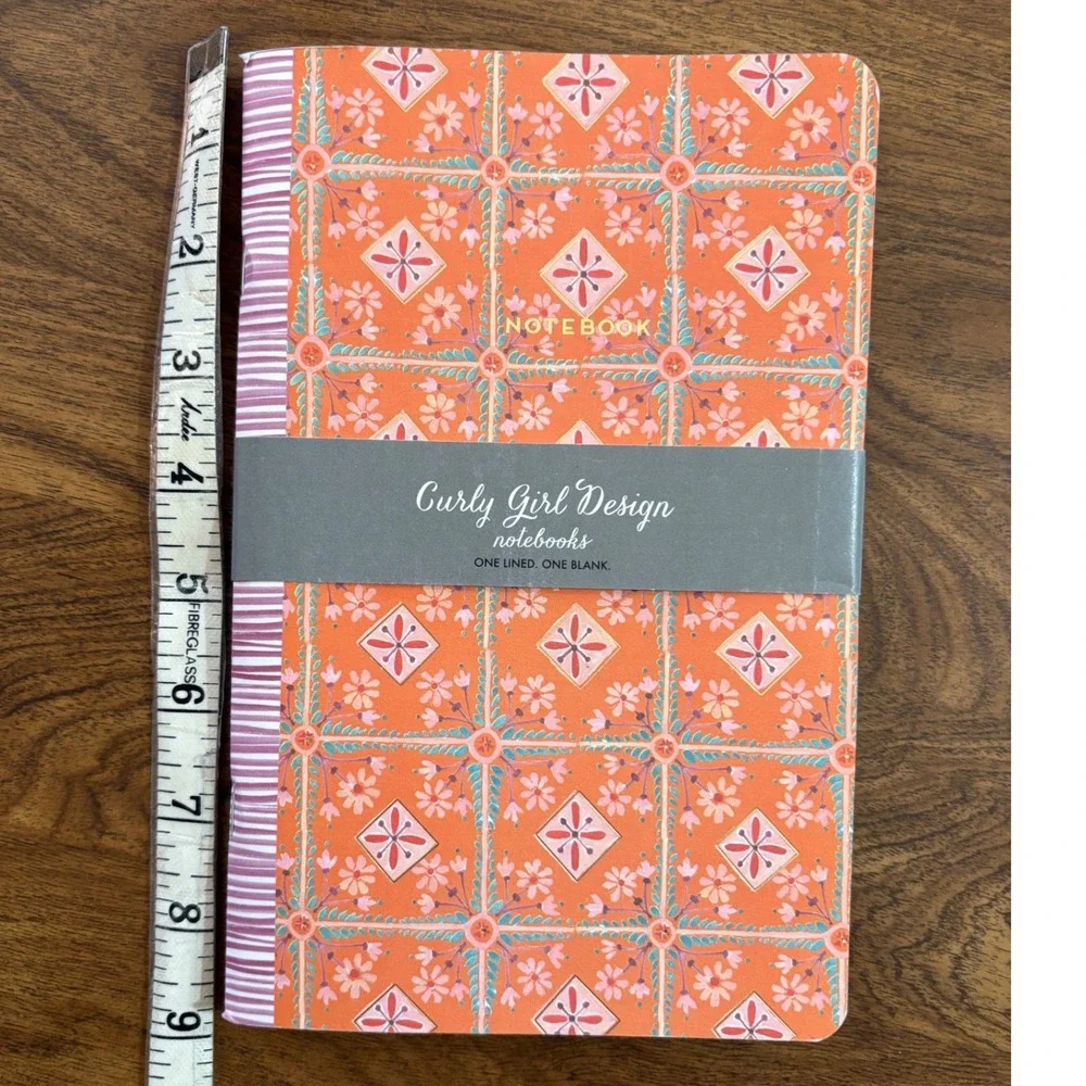 Curly Girl Design Notebook Set of 2‎ Lined & Blank Journals Stationary Gift